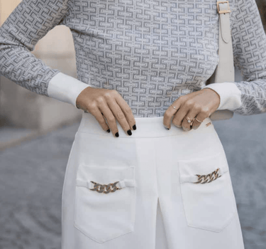 Falda Chain Blanca