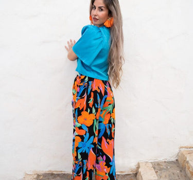 Pantalón floral Tropical Night