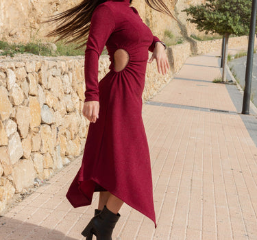 Vestido Midnight Cut Out Rojo