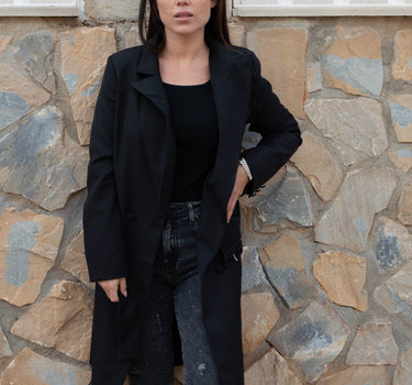 Chaqueta Blazer Negra Oversize