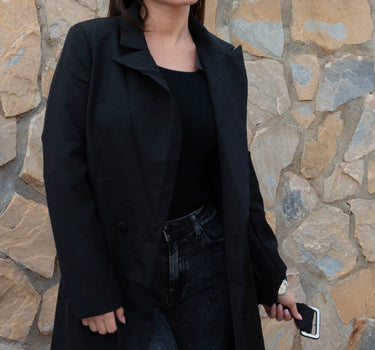 Chaqueta Blazer Negra Oversize