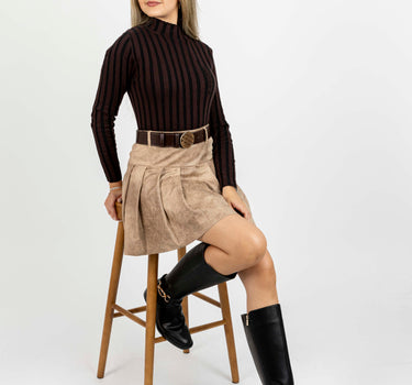 Falda Mini Efecto Ante Autumn Chic