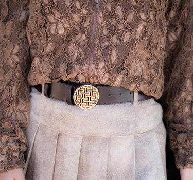 Chaqueta de Encaje Marrón