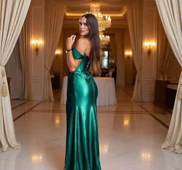 Vestido Rubí Verde