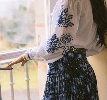 Falda Blue Tie-Dye