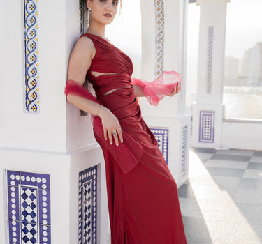 Vestido Carmesí de Ensueño