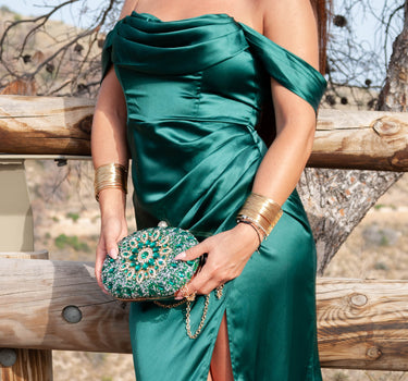 Vestido Sofia Verde Esmeralda